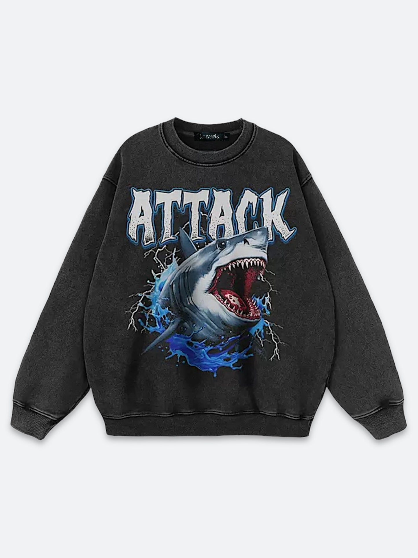 SHARK ATTACK VINTAGE CREWNECK