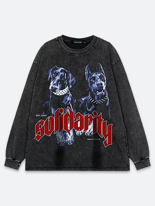 DOBERMANN & PINSCHER DUO VINTAGE LONGSLEEVE