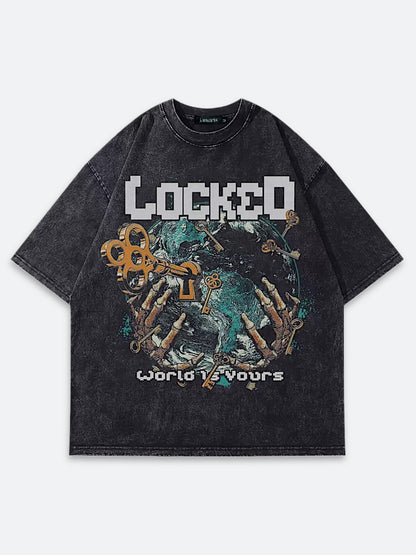 NATURE LOCKED VINTAGE TEE