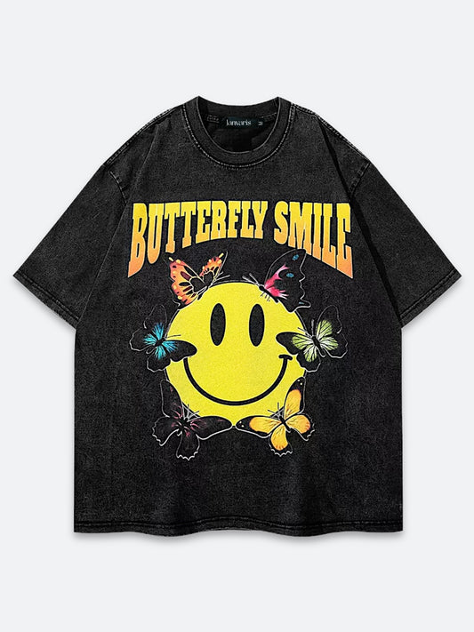 SMILING BUTTERFLY VINTAGE TEE