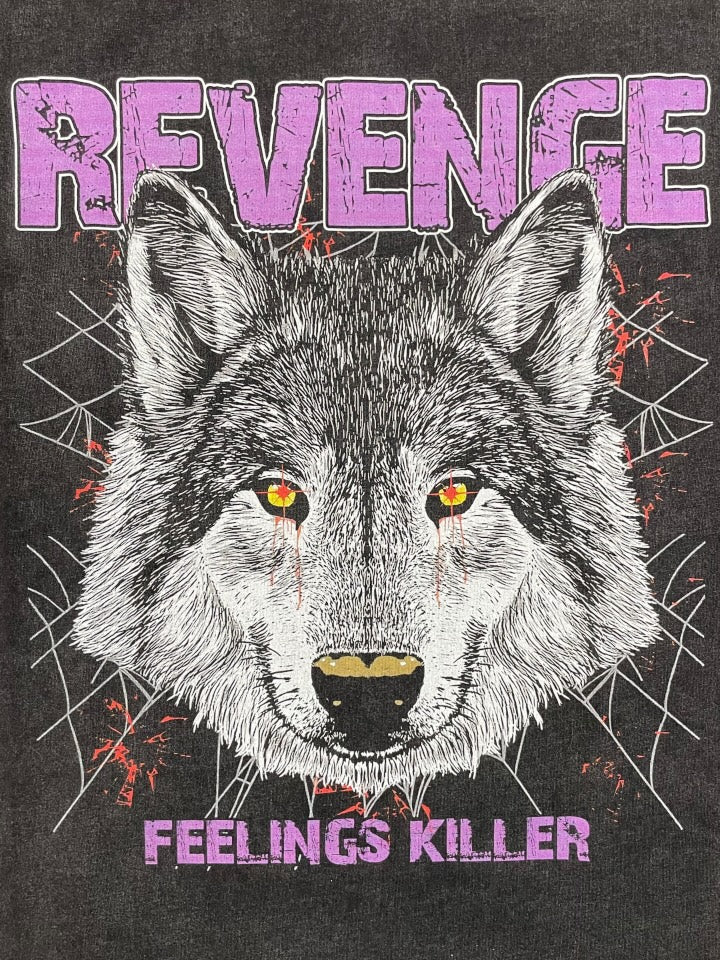 SPIRIT OF VENGEANCE WOLF VINTAGE CREWNECK